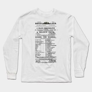 School For Scandal Long Sleeve T-Shirt